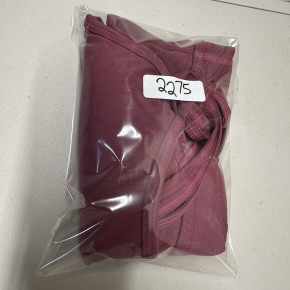 Alphalete Tri Sports Bra Pink Womens Small Strappy Padded Stretcg - Picture 13 of 13